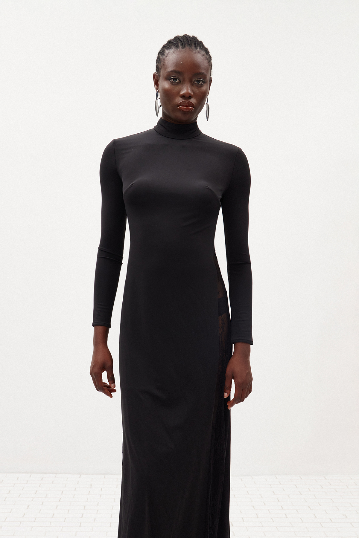 Firas Bodycon Lace Maxi Dress
