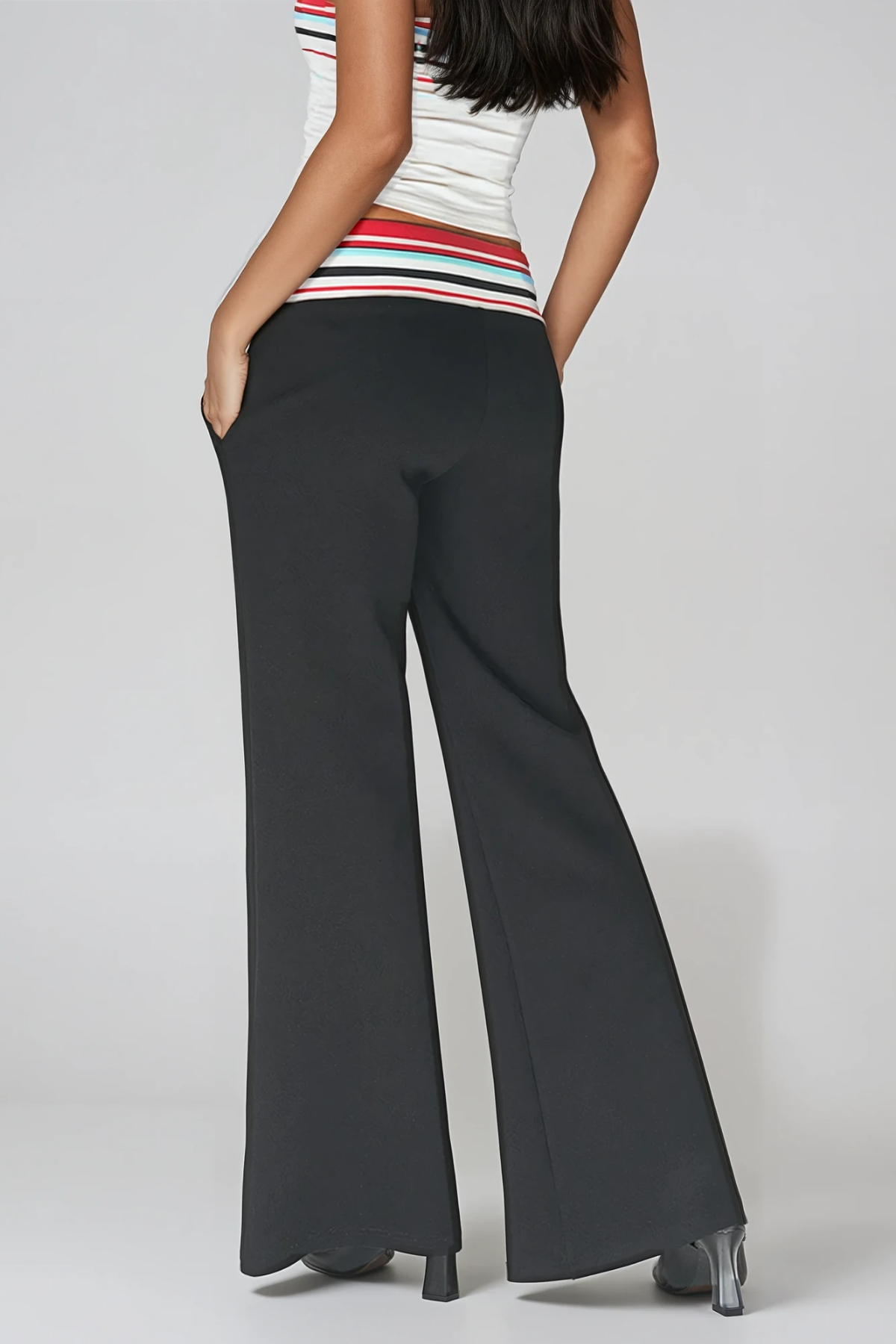 Firoz Stripe Bootcut Pants