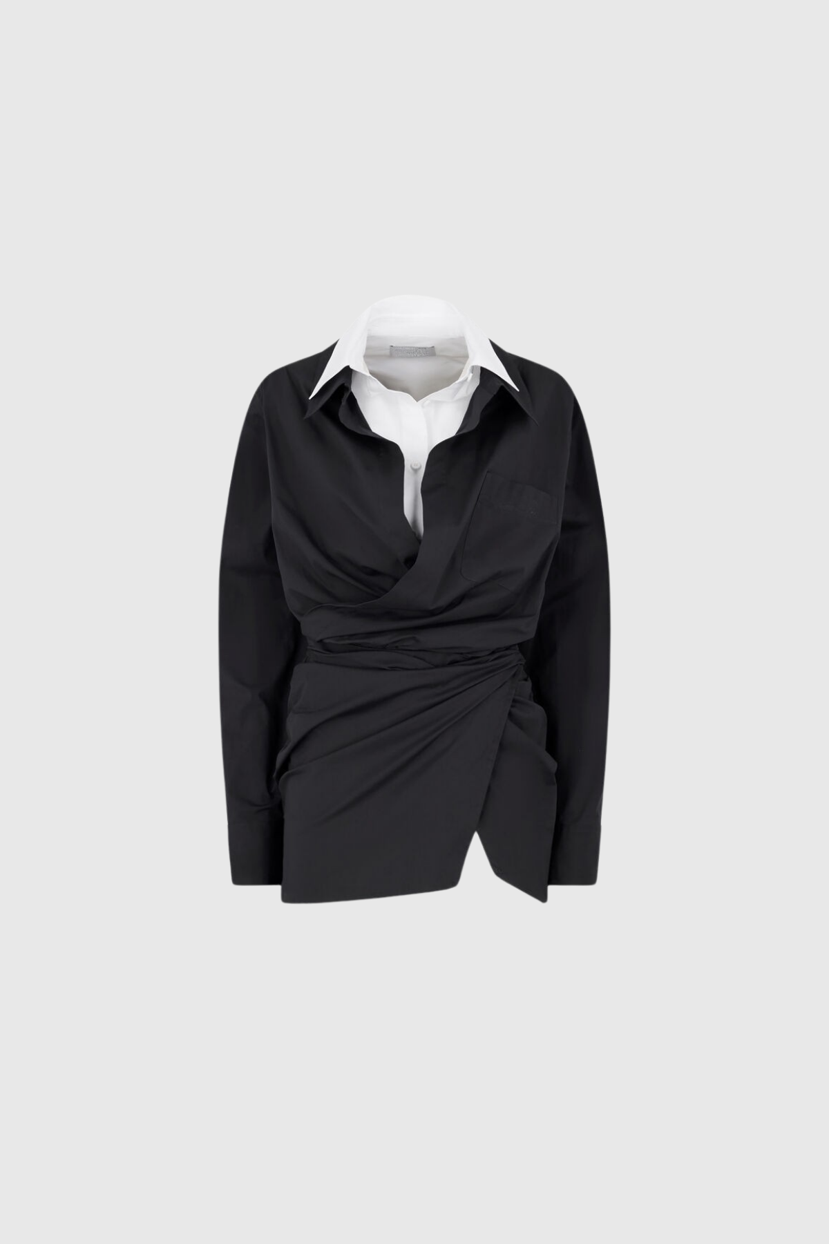 Fishel Colorblock Mini Shirt Dress