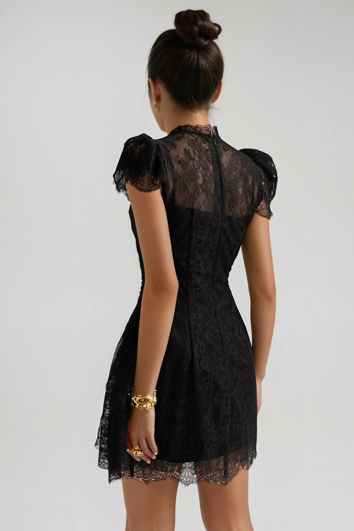 Fisher Ruch Lace Mini Dress