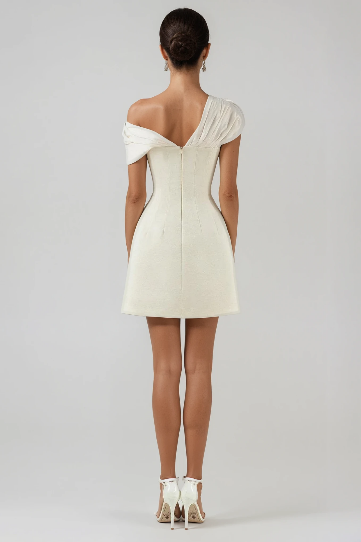 Fitzwilliam One Shoulder Ruch Mini Dress
