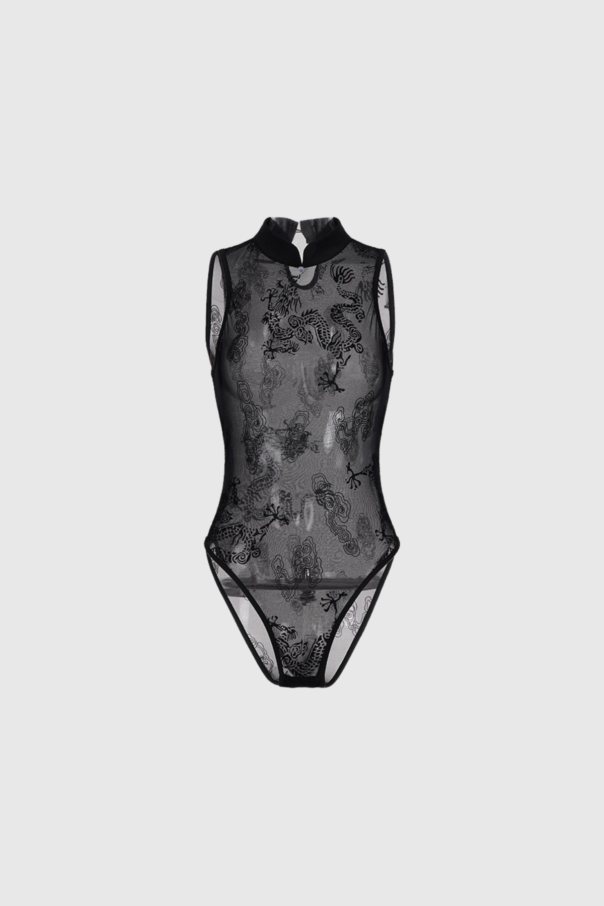 Fjolla Print Mesh Bodysuit