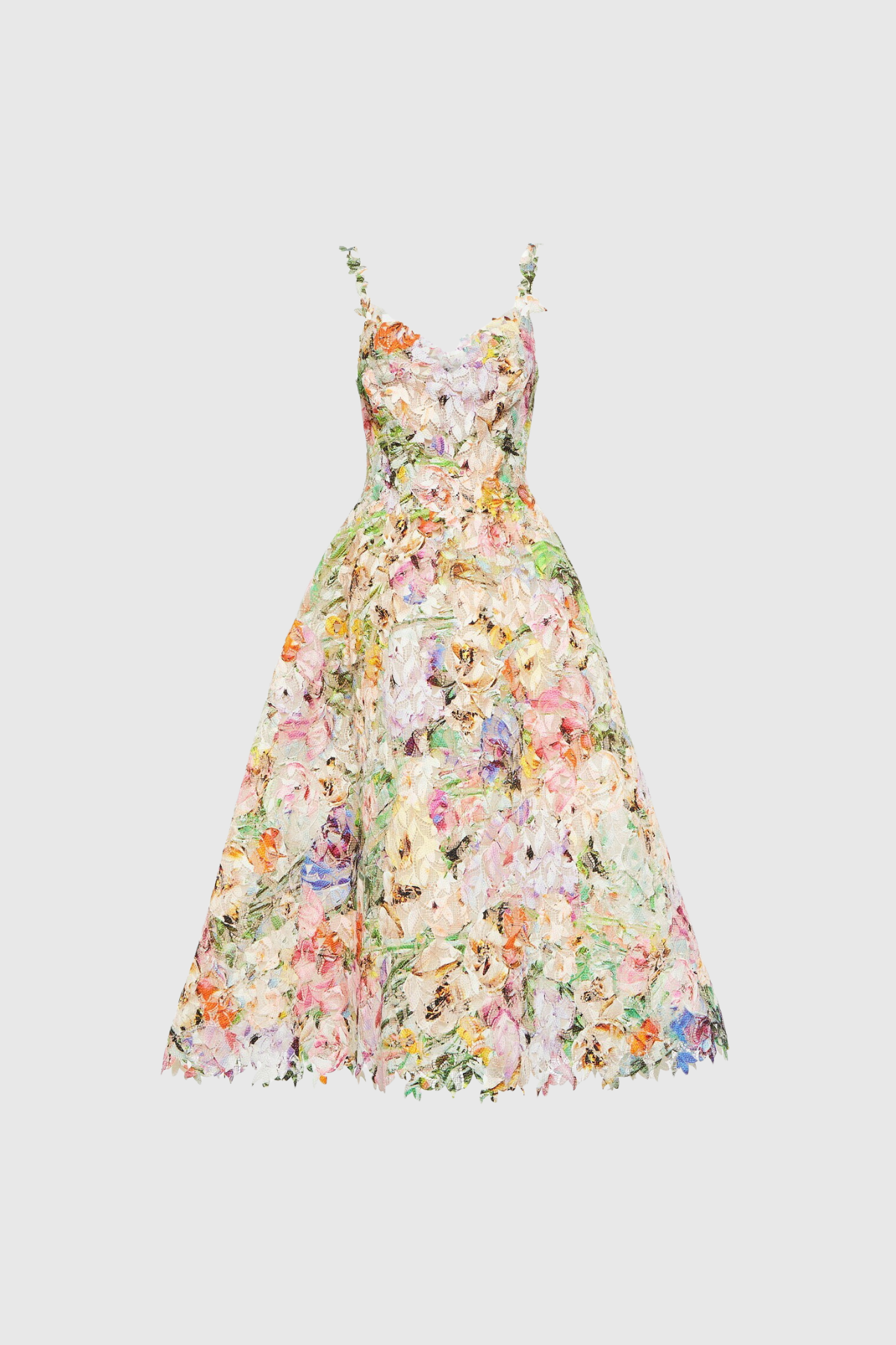 Flaithri Spaghetti Floral Midi Dress