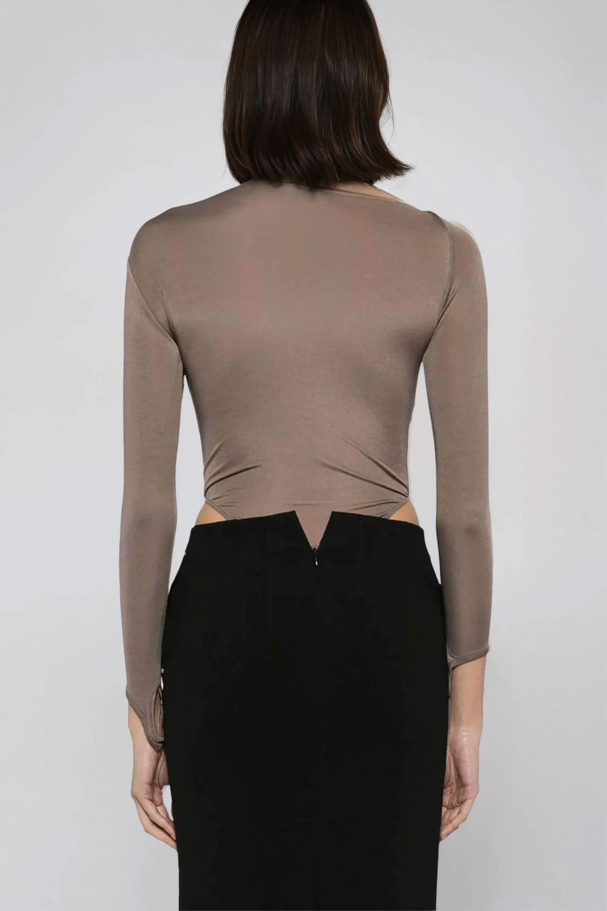 Flaminia Long Sleeve Mesh Bodysuit