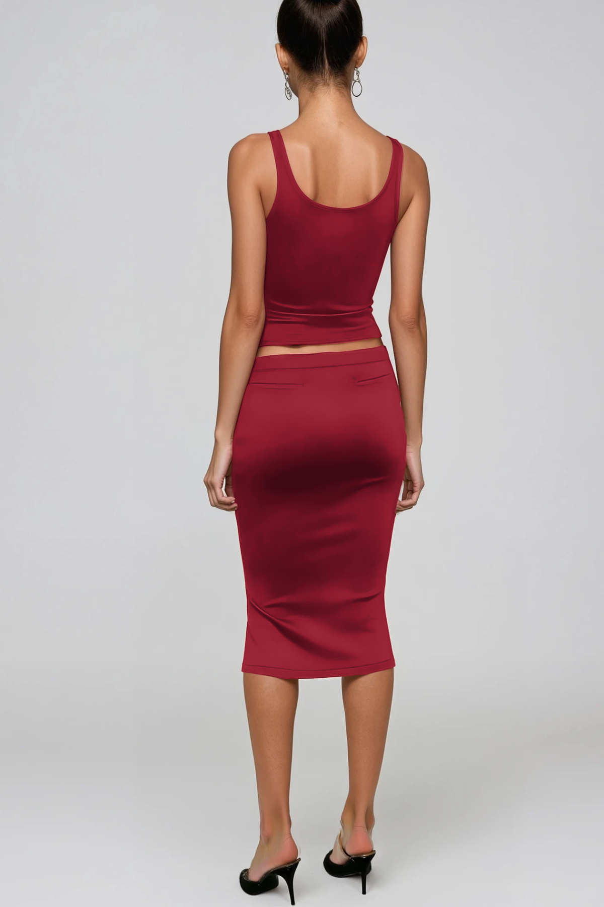 Flaviano Sleeveless Bow Skirt Set