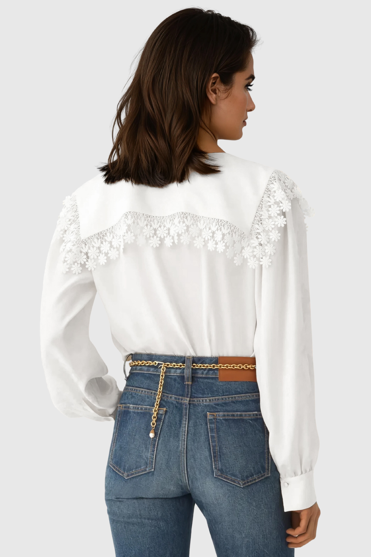 Flavien Plunge Flower Top