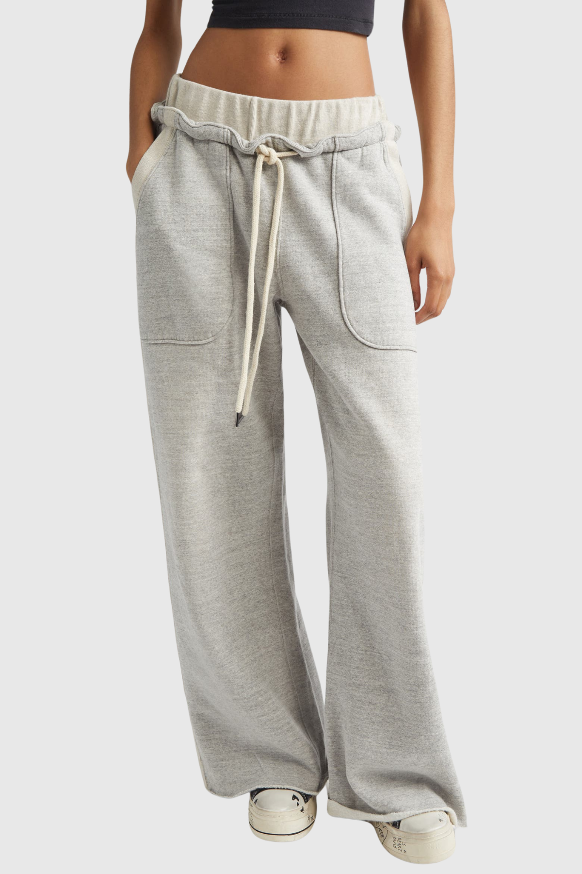 Flaviu Drawstring Wide Leg Pants