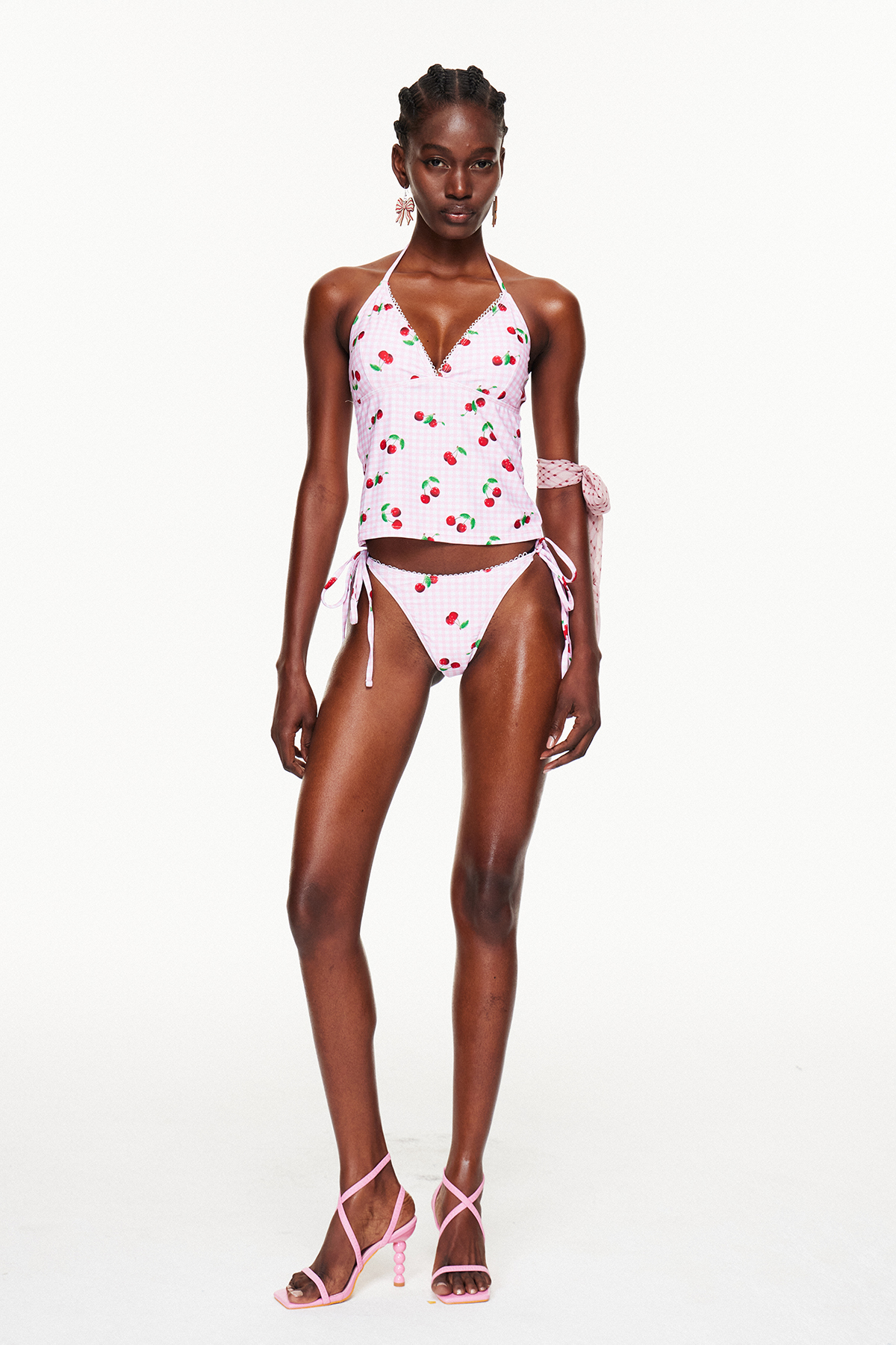 Floortje Grid Print Swimwear