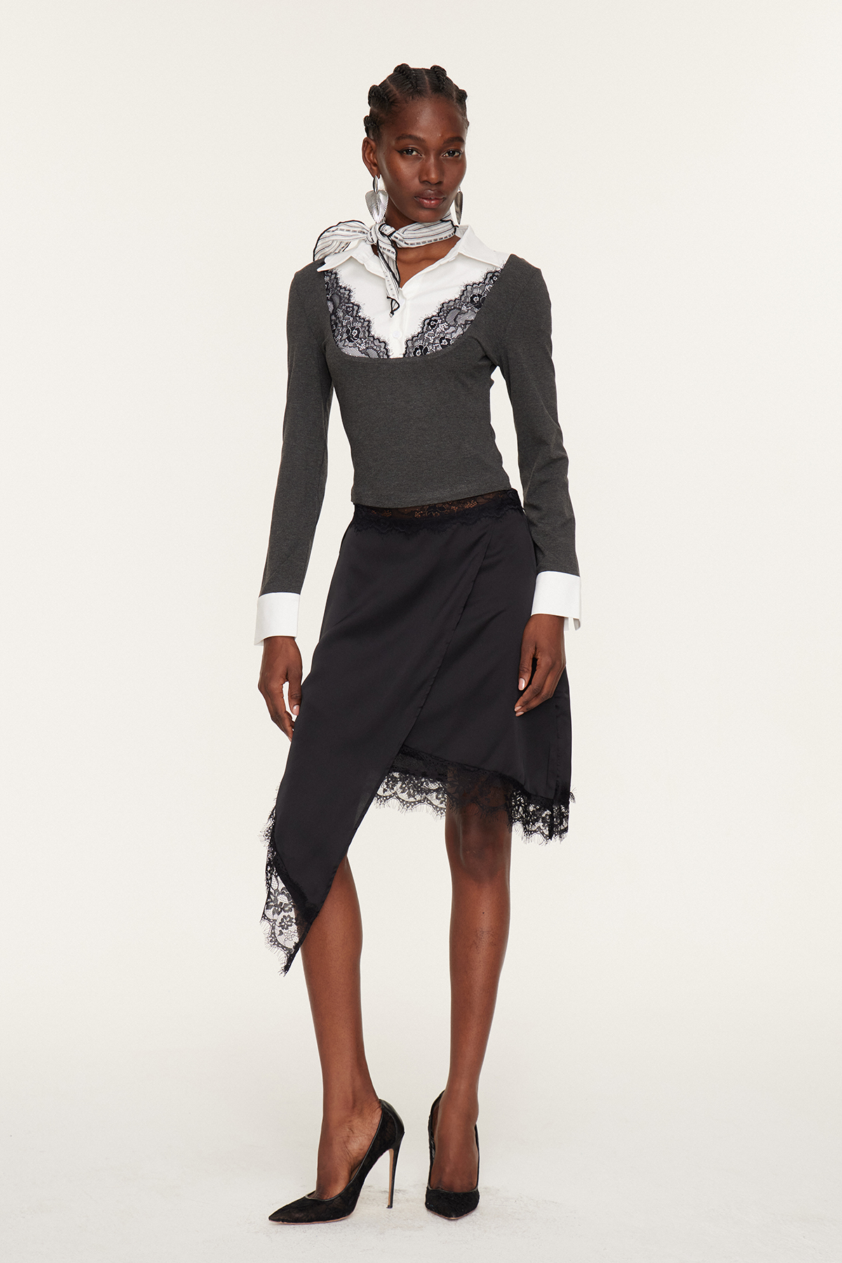 Florence Deconstruct Lace Shirt