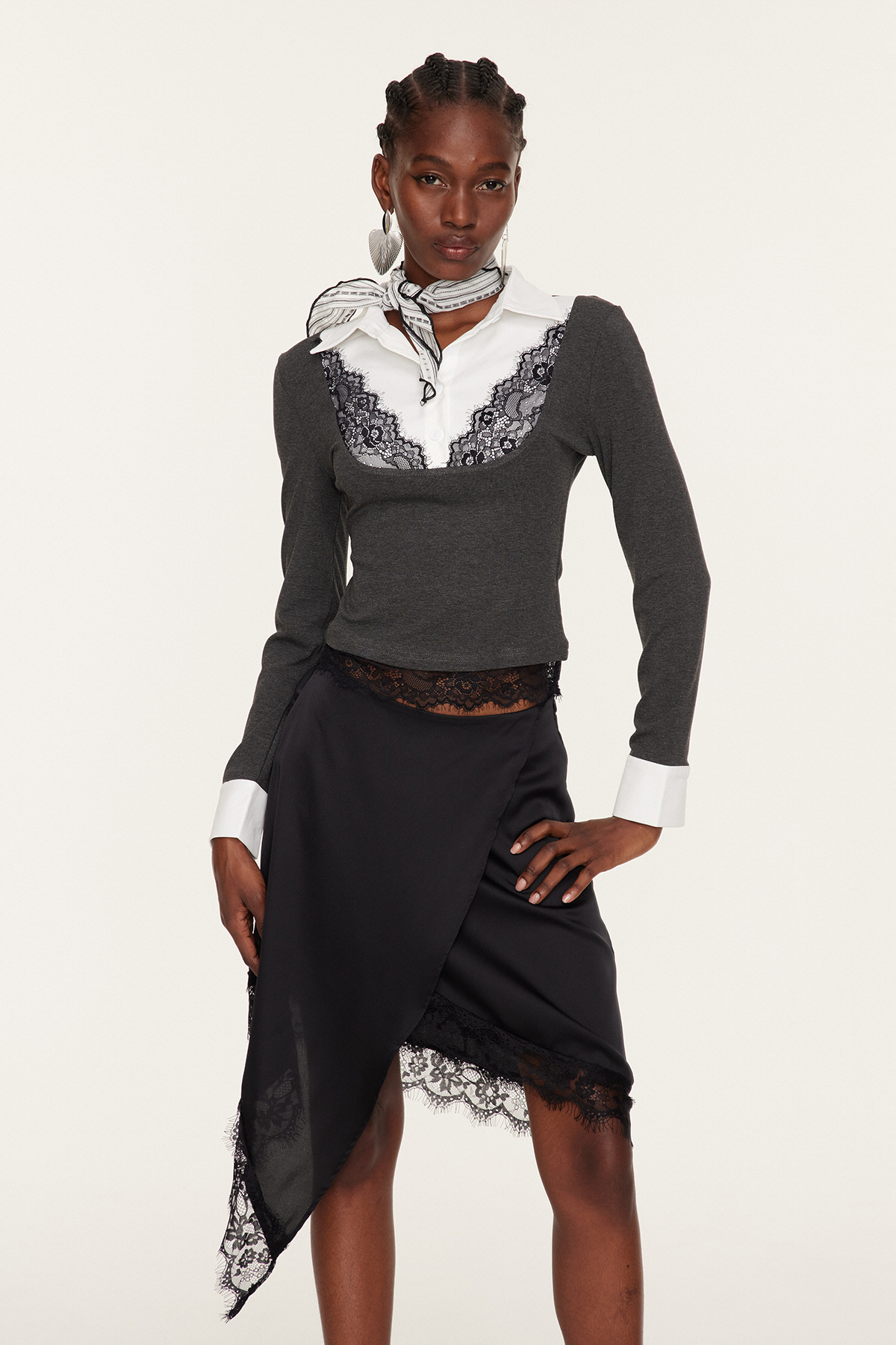 Florence Deconstruct Lace Shirt