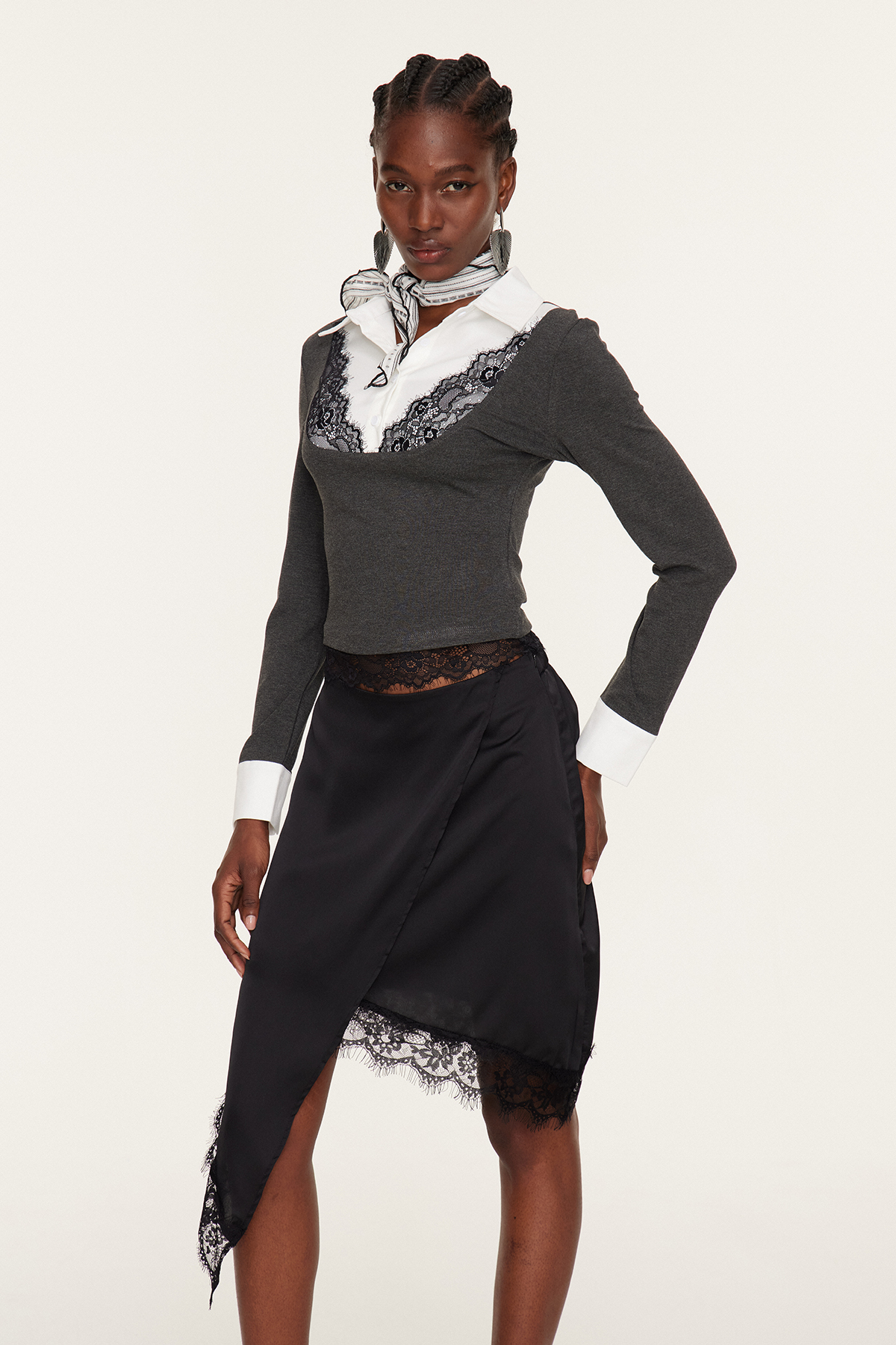 Florence Deconstruct Lace Shirt