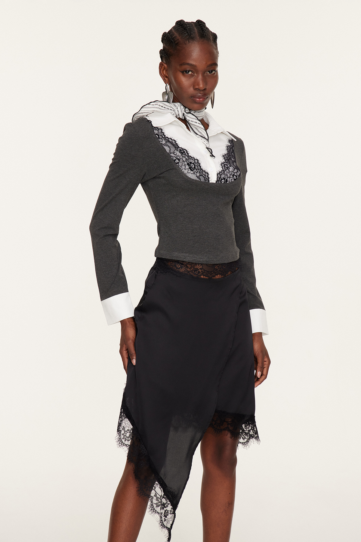 Florence Deconstruct Lace Shirt