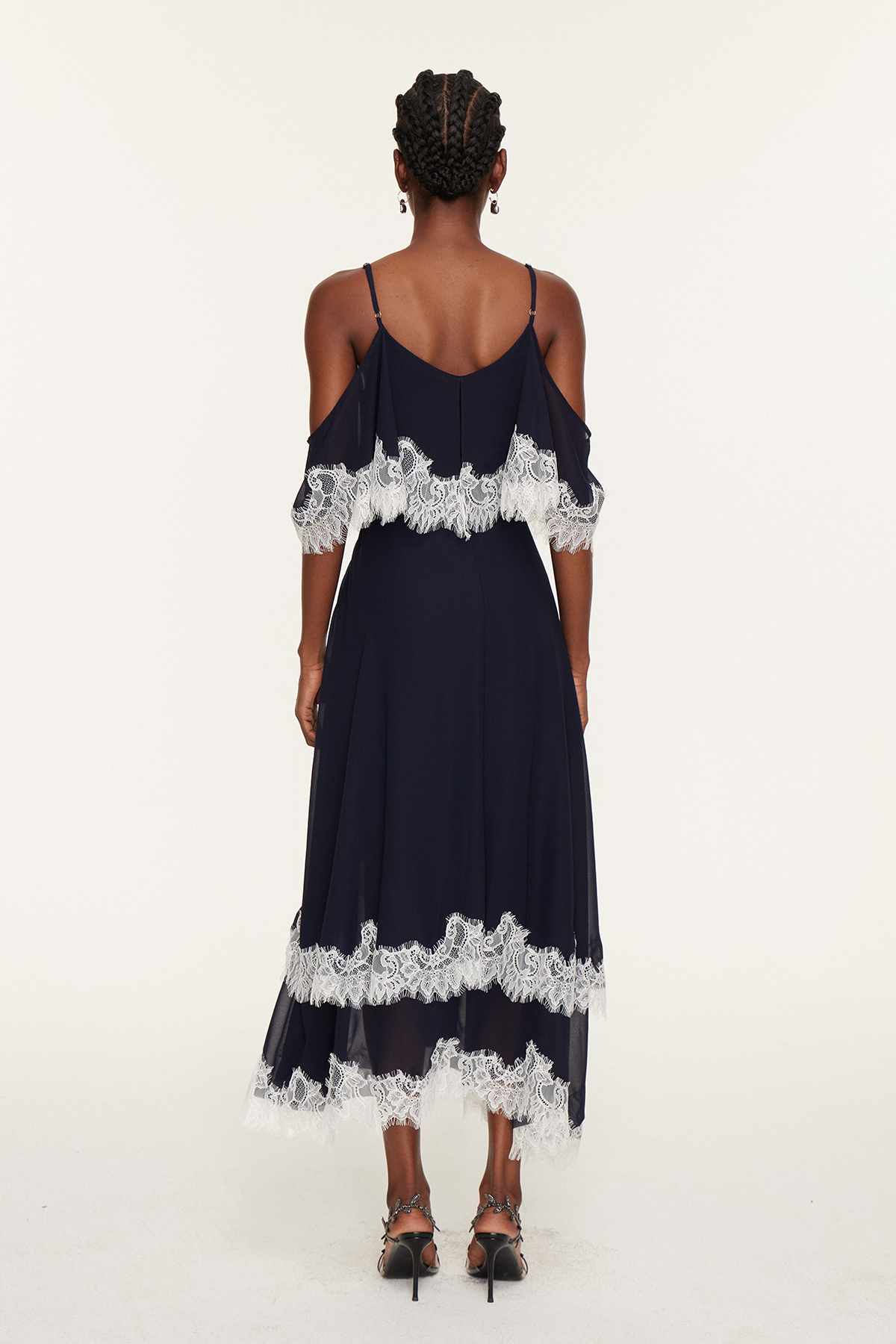 Florencio Lace Tiered Maxi Dress