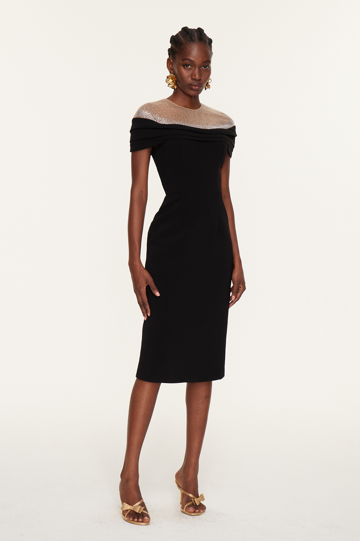 Florentius Ruch Mesh Mini Dress