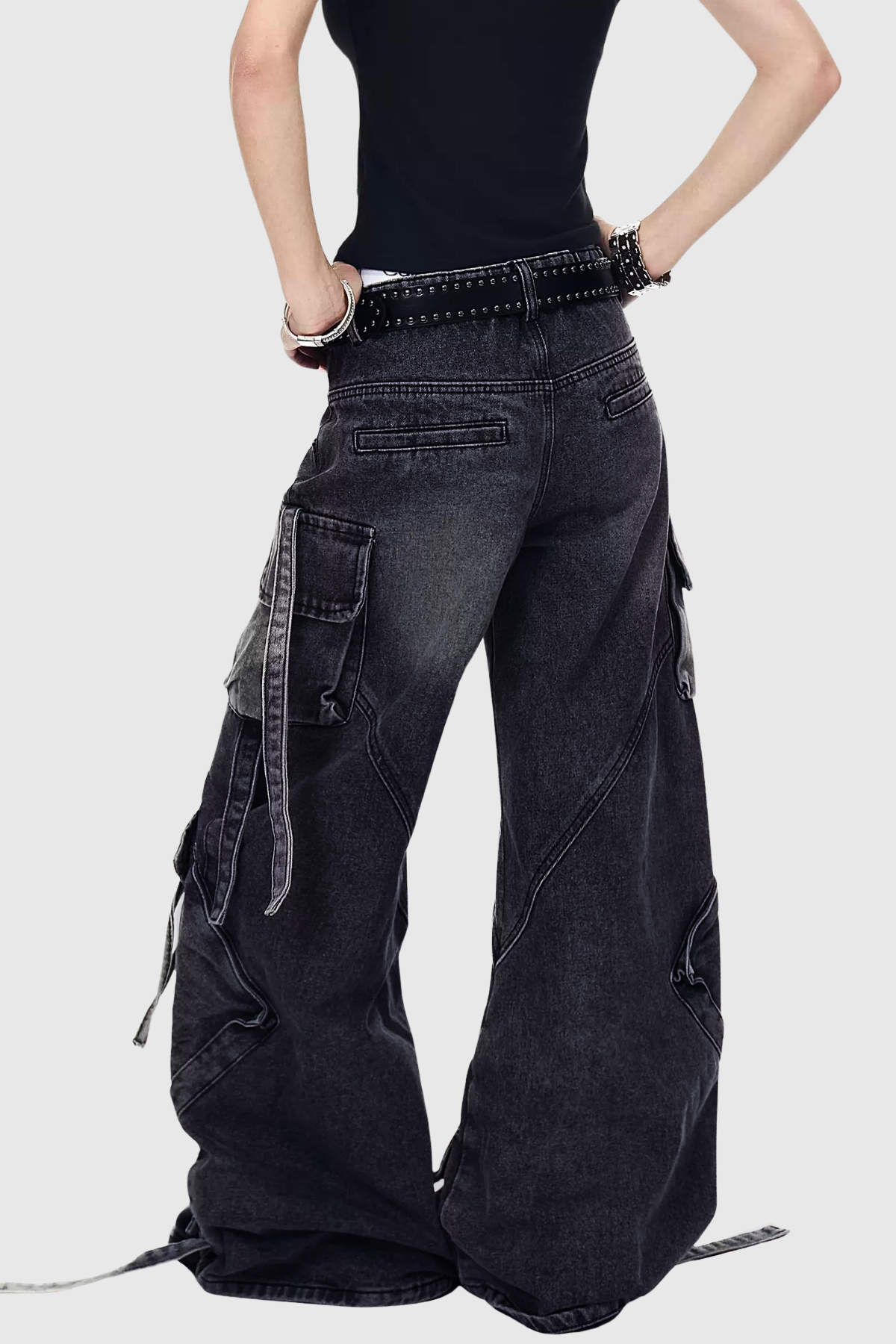 Florianne Zipper Cargo Jeans