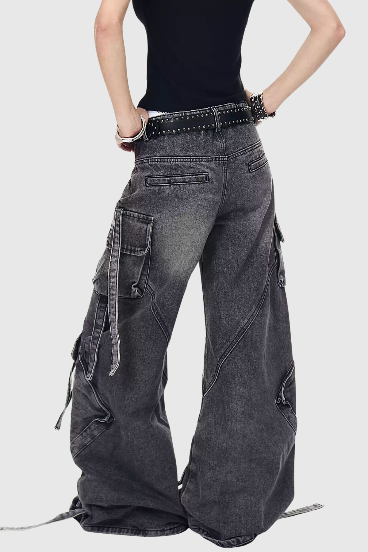 Florianne Zipper Cargo Jeans