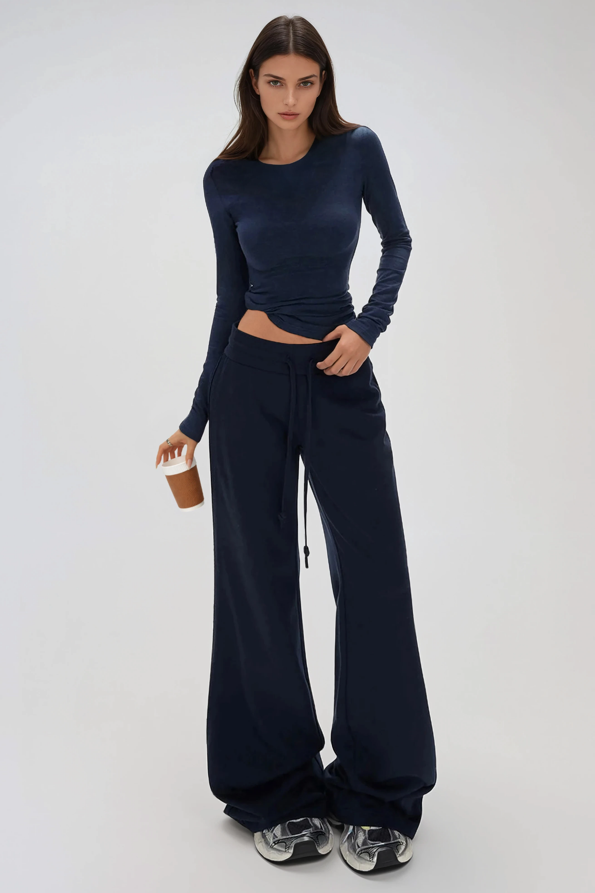 Floriano Drawstring Barrel Pants In Black