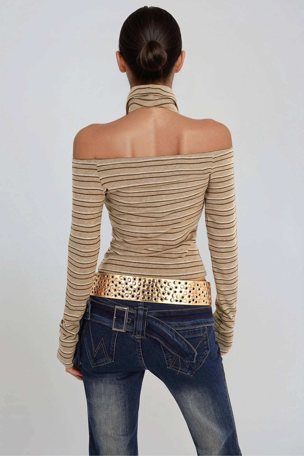 Florianus Off Shoulder Stripe Top