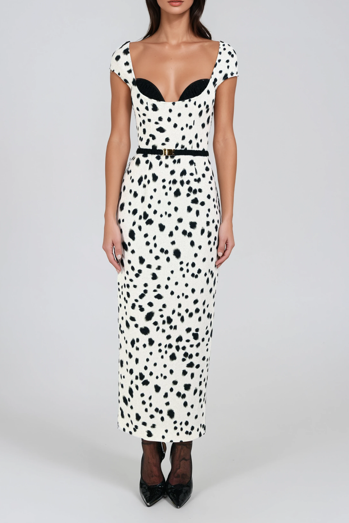Florimond Cow Print Maxi Dress