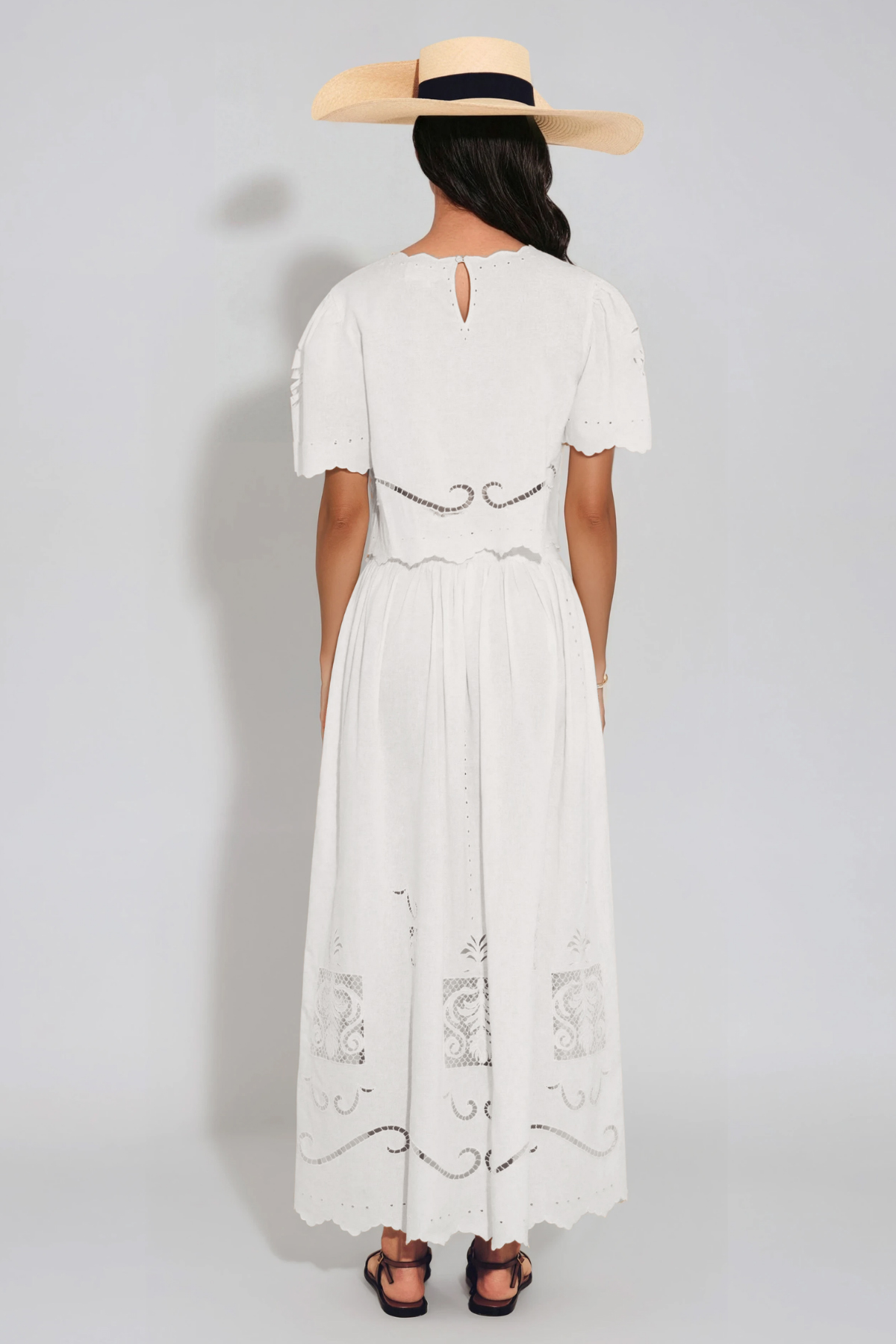 Florina Embroidered Cutout Skirt Set