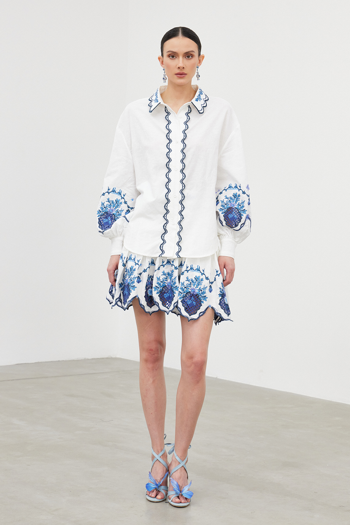 Florinda Embroidered Floral Shirt