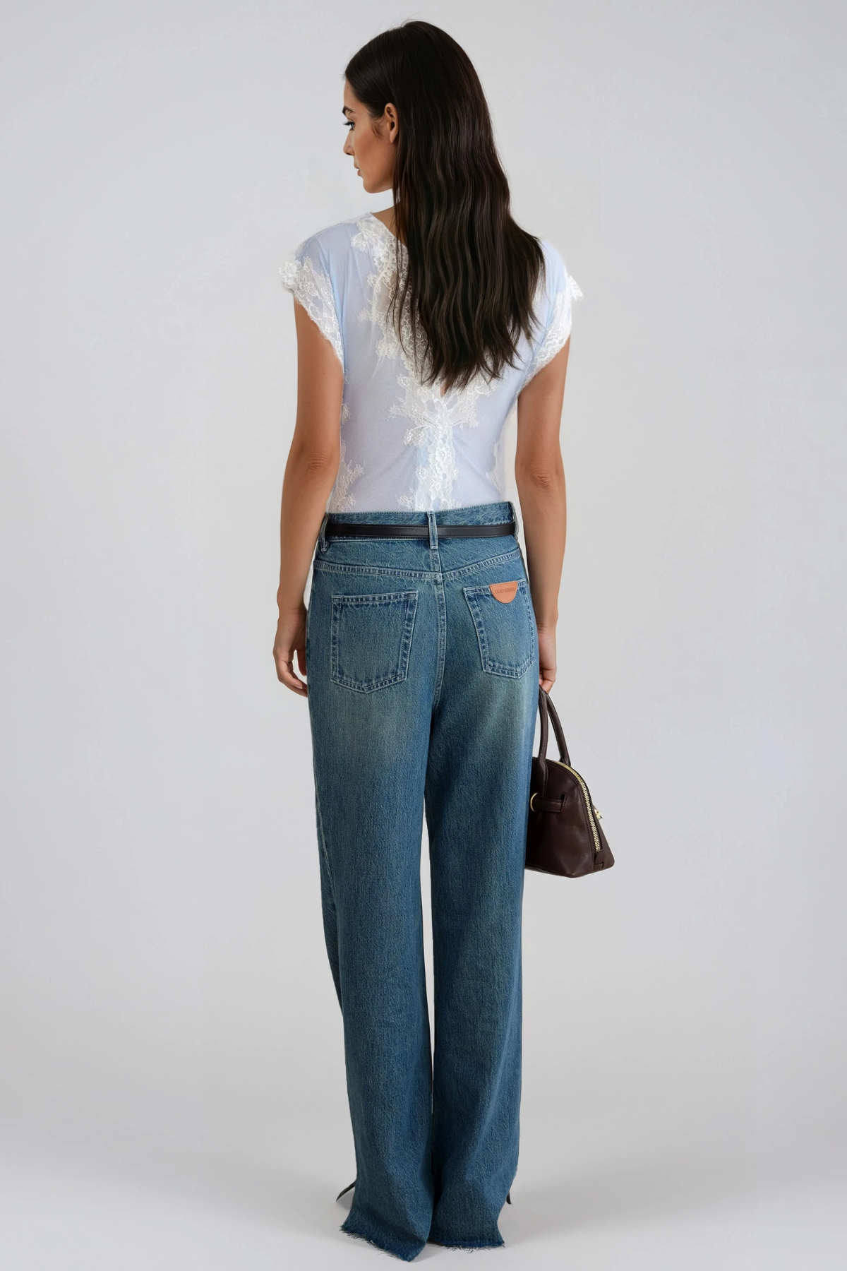 Florine Cowl Neck Lace Bodysuit