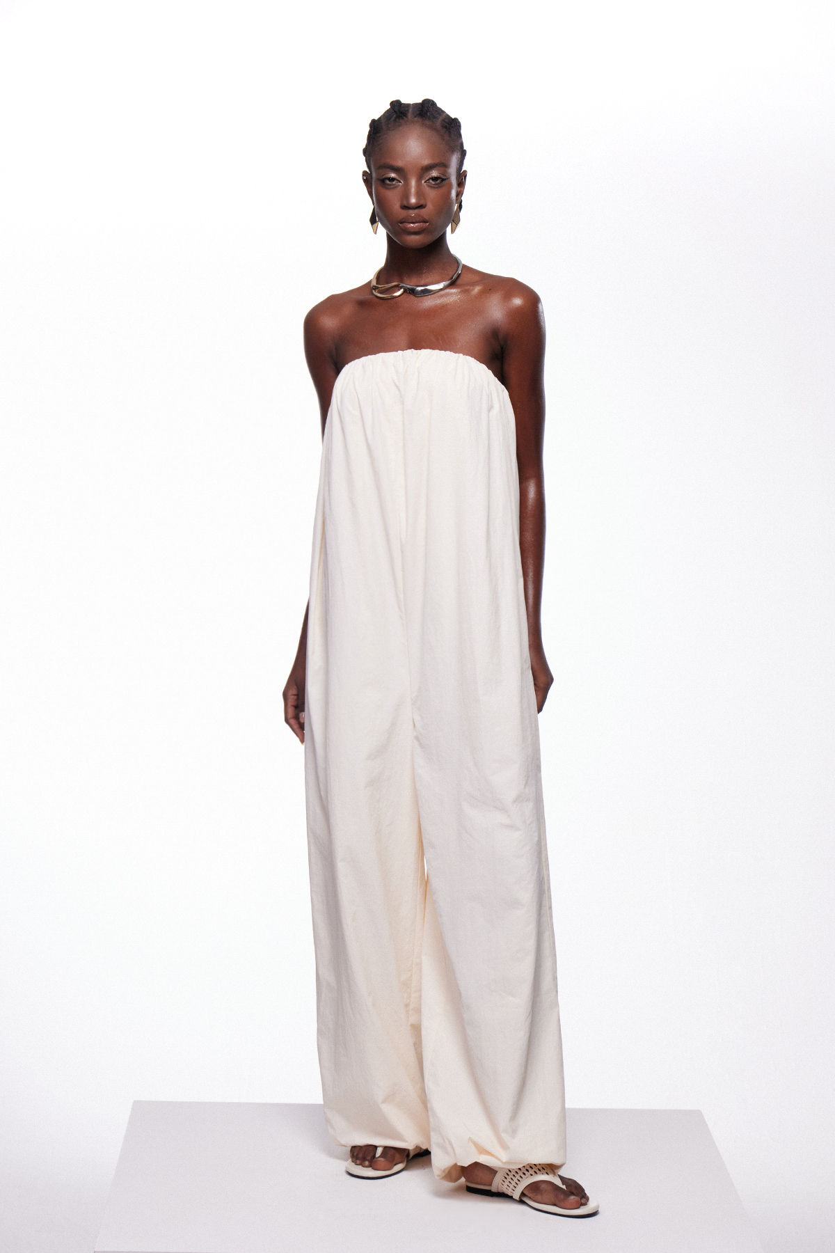 Floris Strapless Balloon Jumpsuit