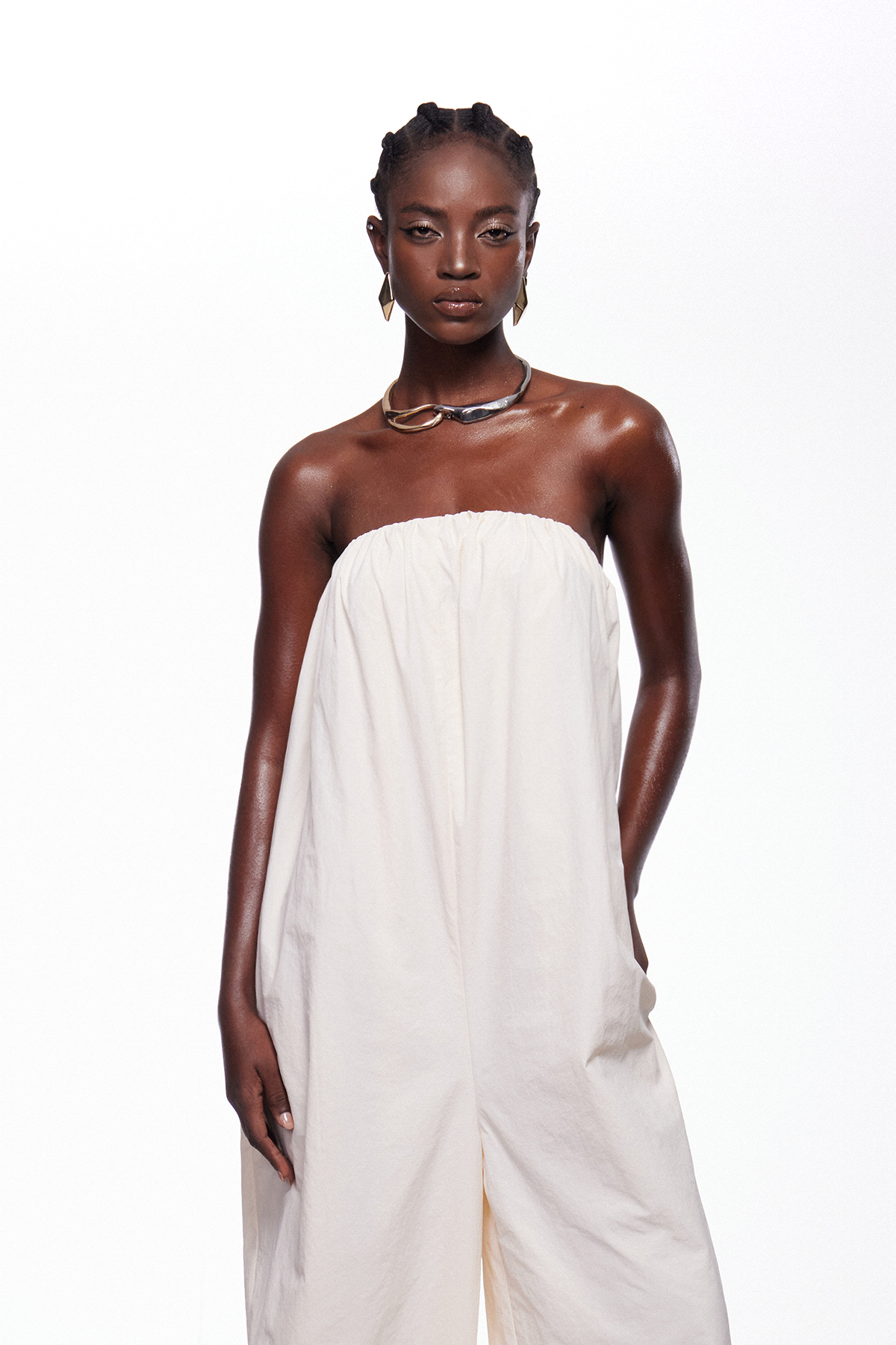 Floris Strapless Balloon Jumpsuit
