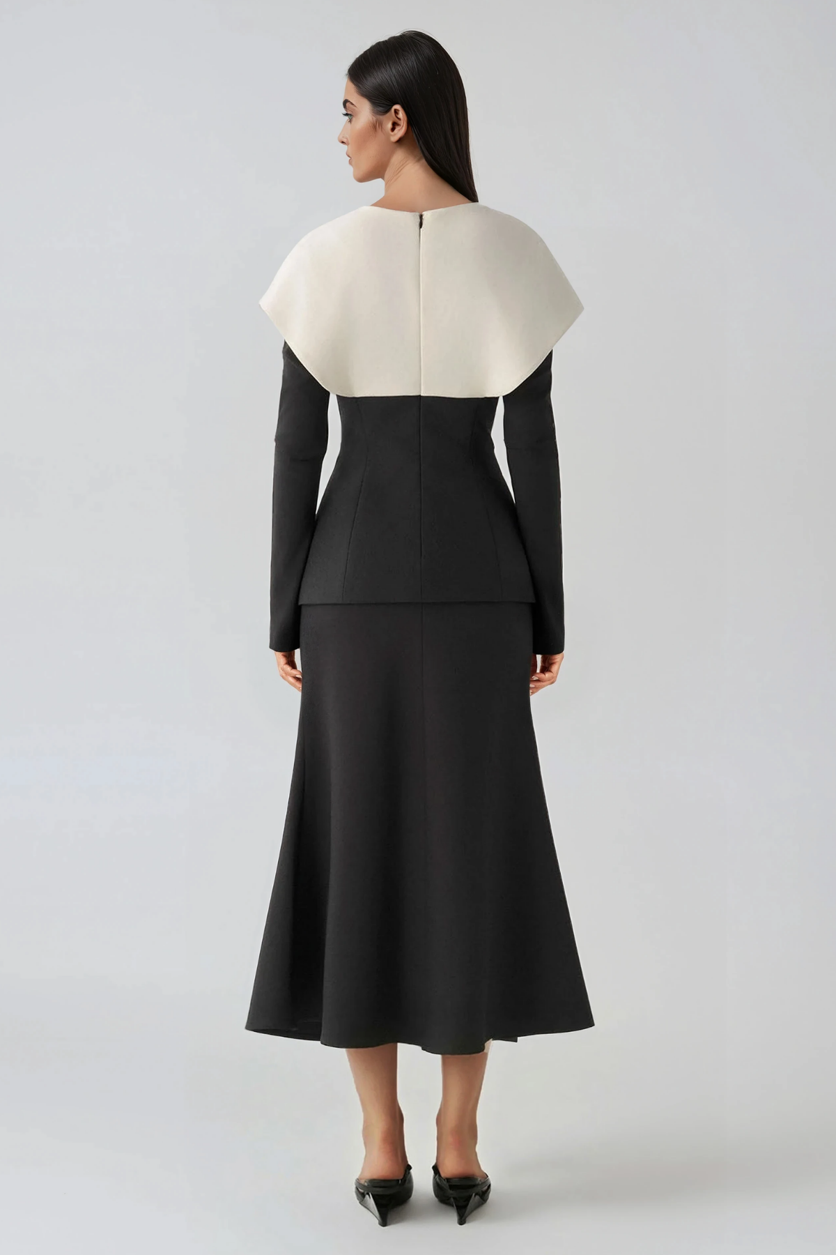 Florrie Colorblock Shawl Skirt Set