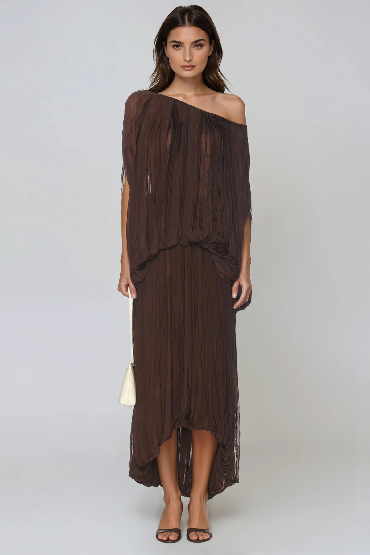 Flutura One Shoulder Mesh Skirt Set