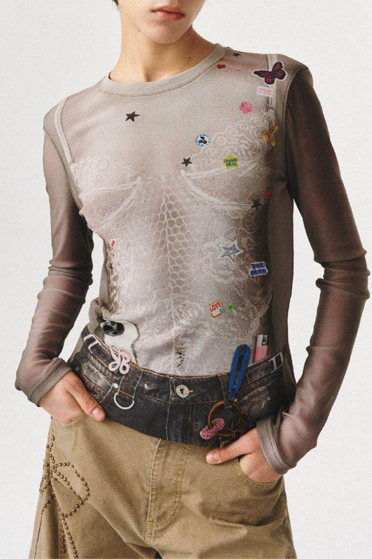 Flynn Long Sleeve Print Top