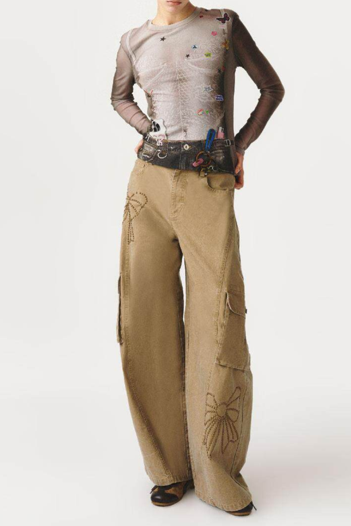 Flynn Long Sleeve Print Top