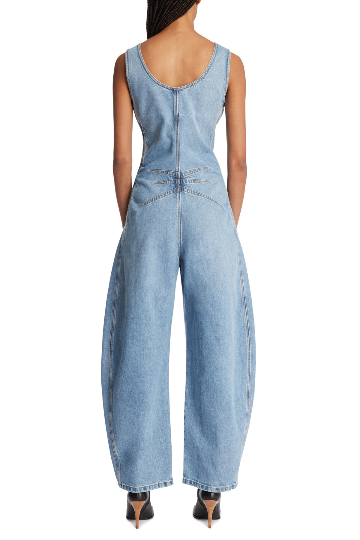 Foka Sleeveless Denim Jumpsuit