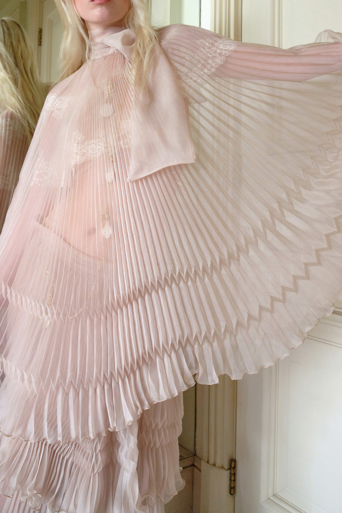 Folami Ruffle Mesh Tiered Skirt Set