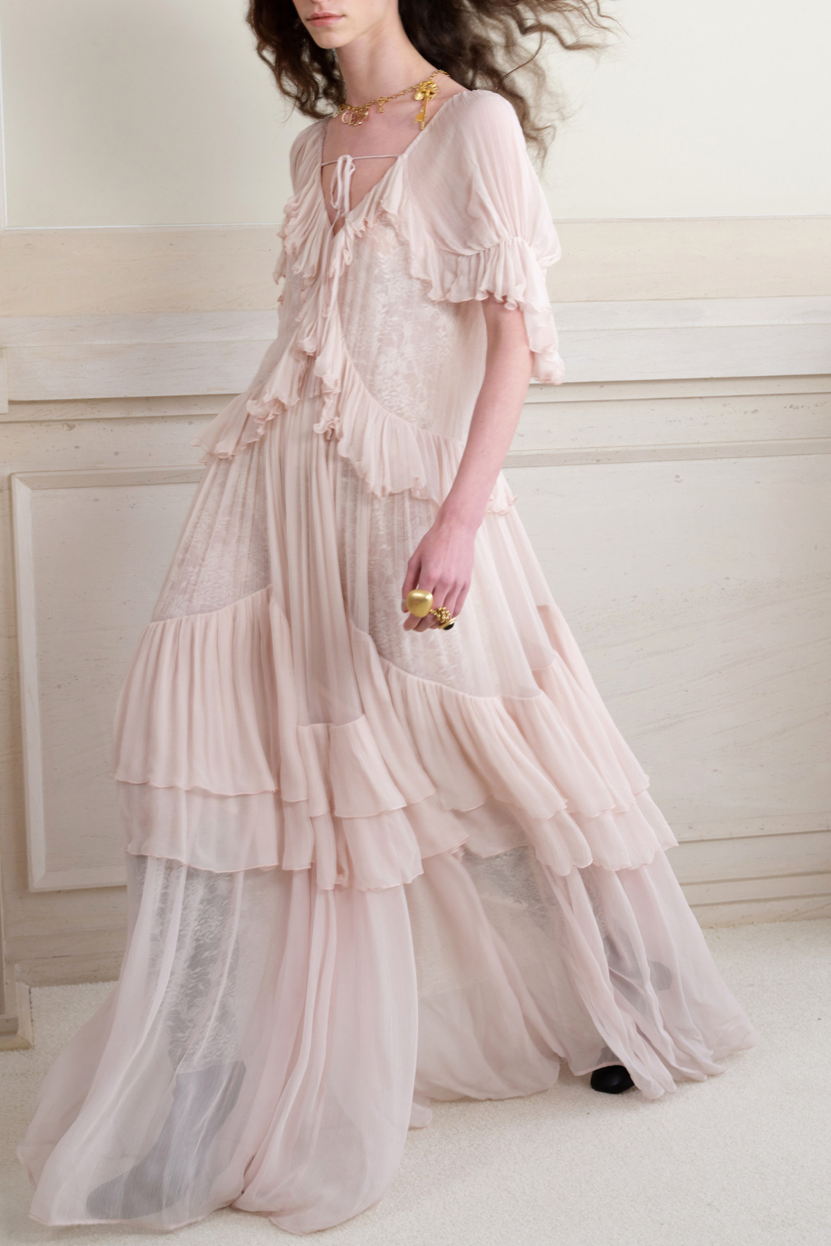 Folami Ruffle Tiered Maxi Dress