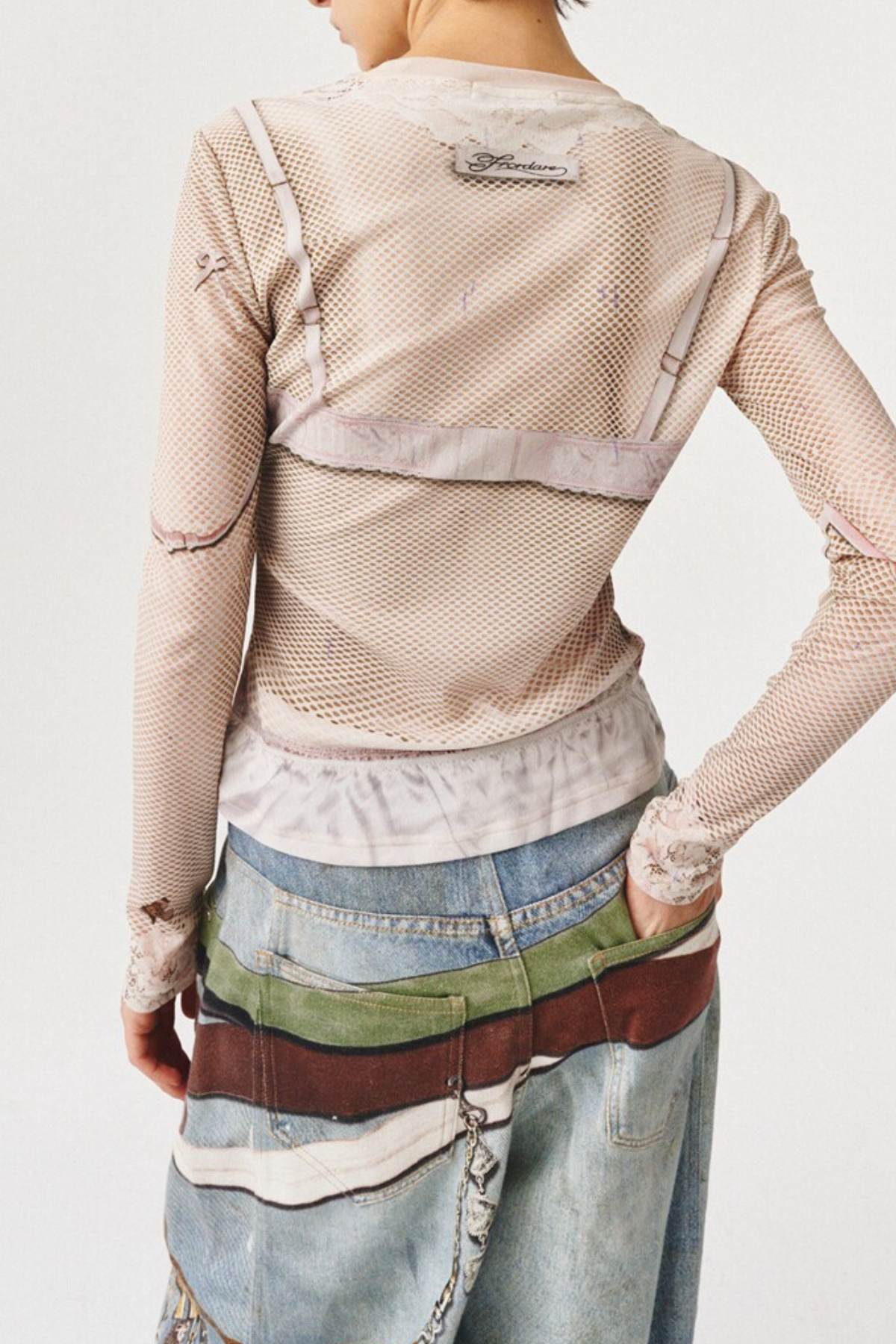 Folant Lace Print Top