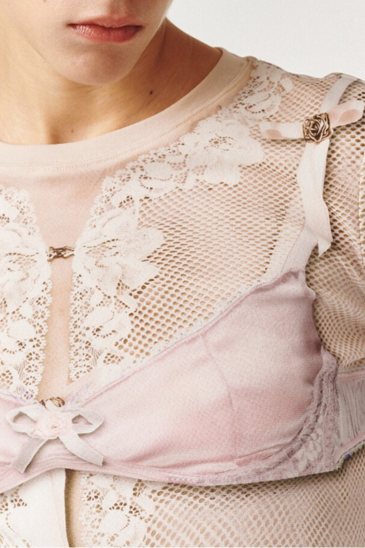 Folant Lace Print Top