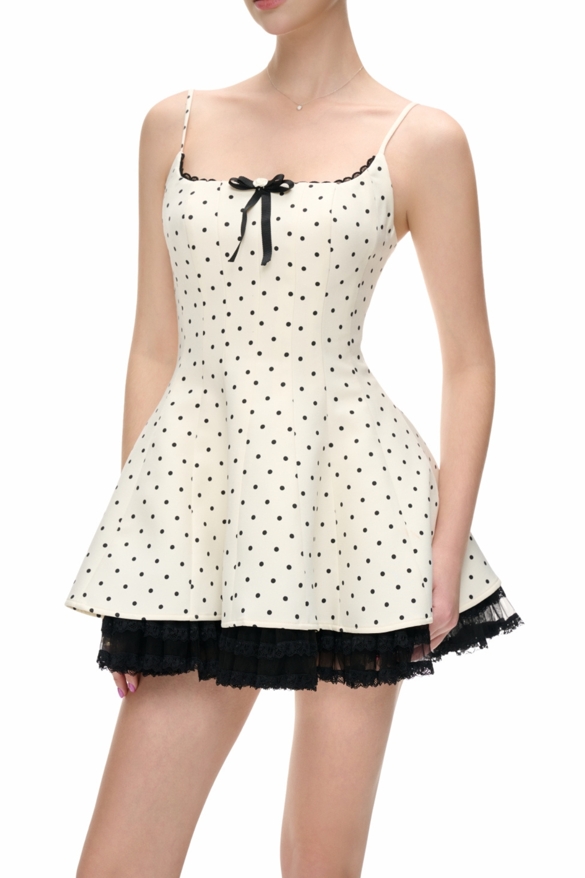 Folasade Spaghetti Dot Mini Dress