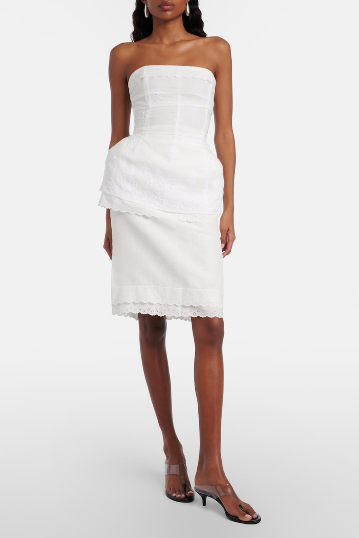 Folki Strapless Floral Skirt Set