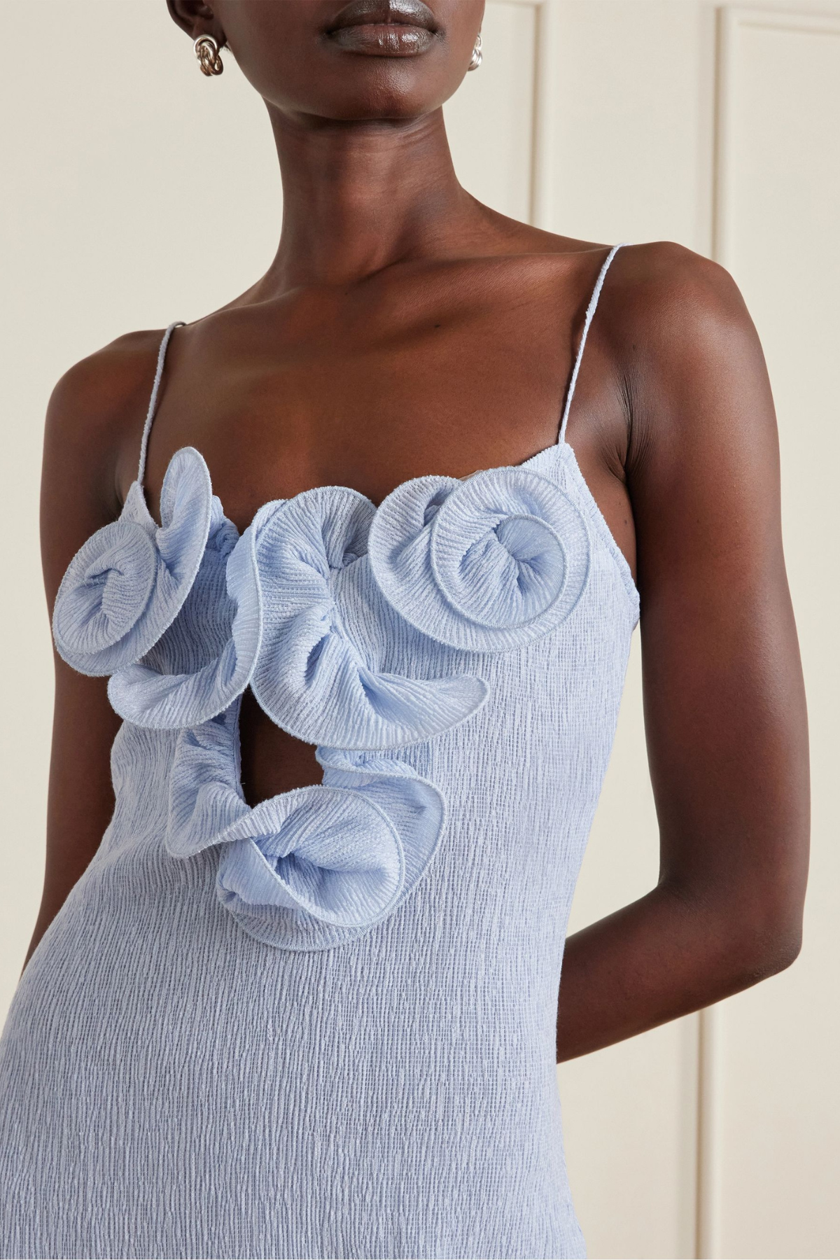 Foma Spaghetti Ruffle Mini Dress