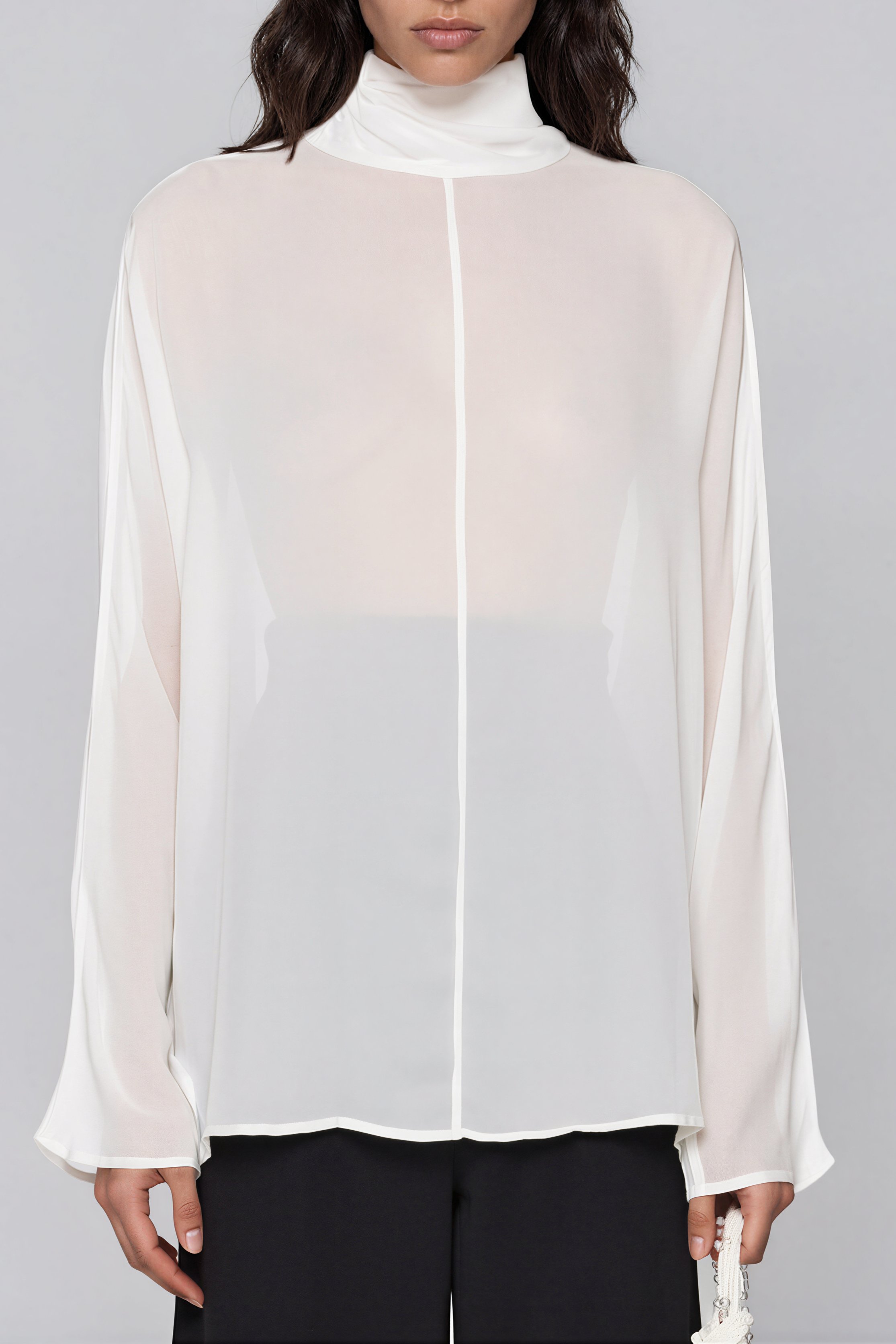 Foster High Neck Mesh Top