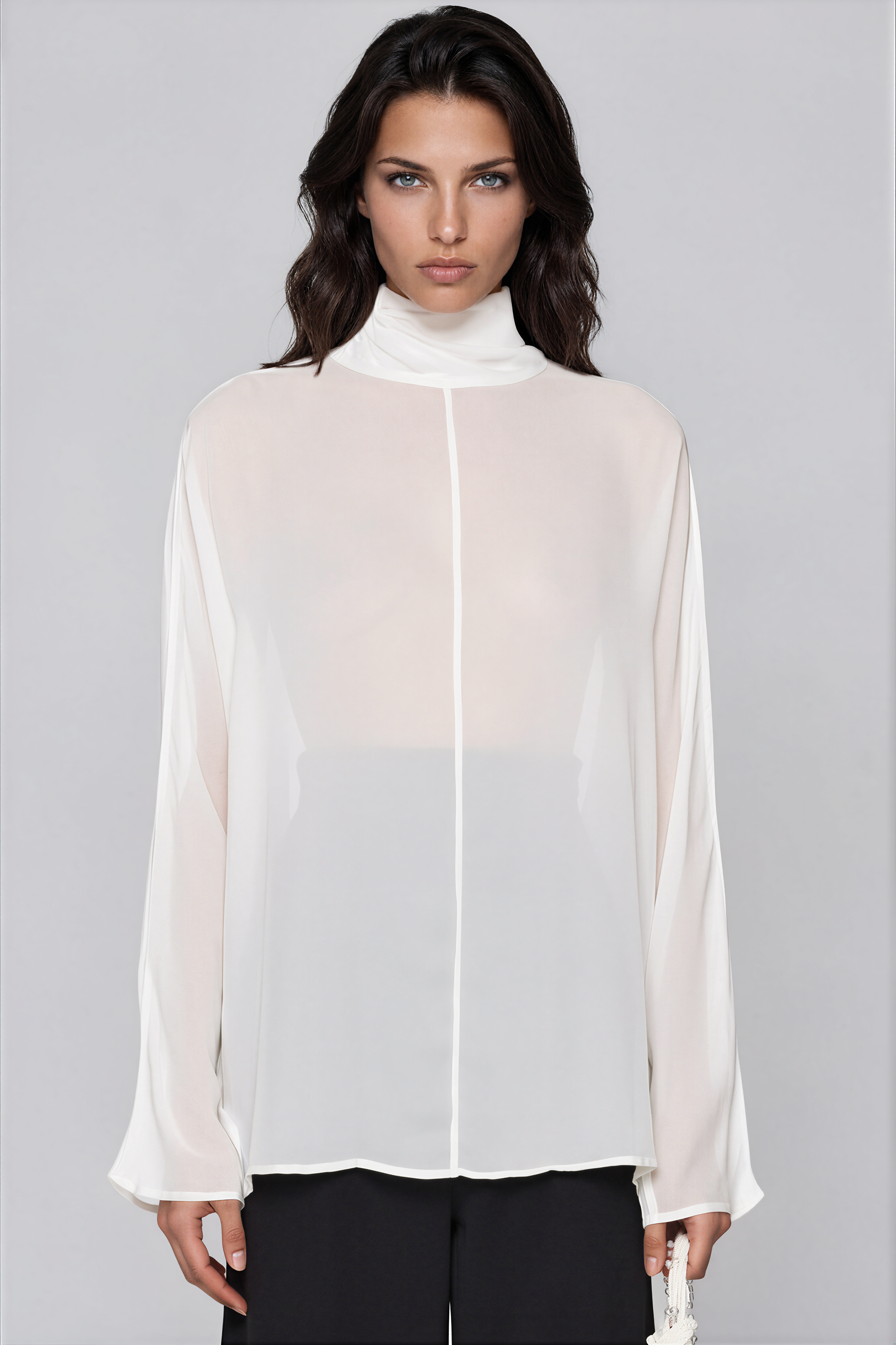Foster High Neck Mesh Top