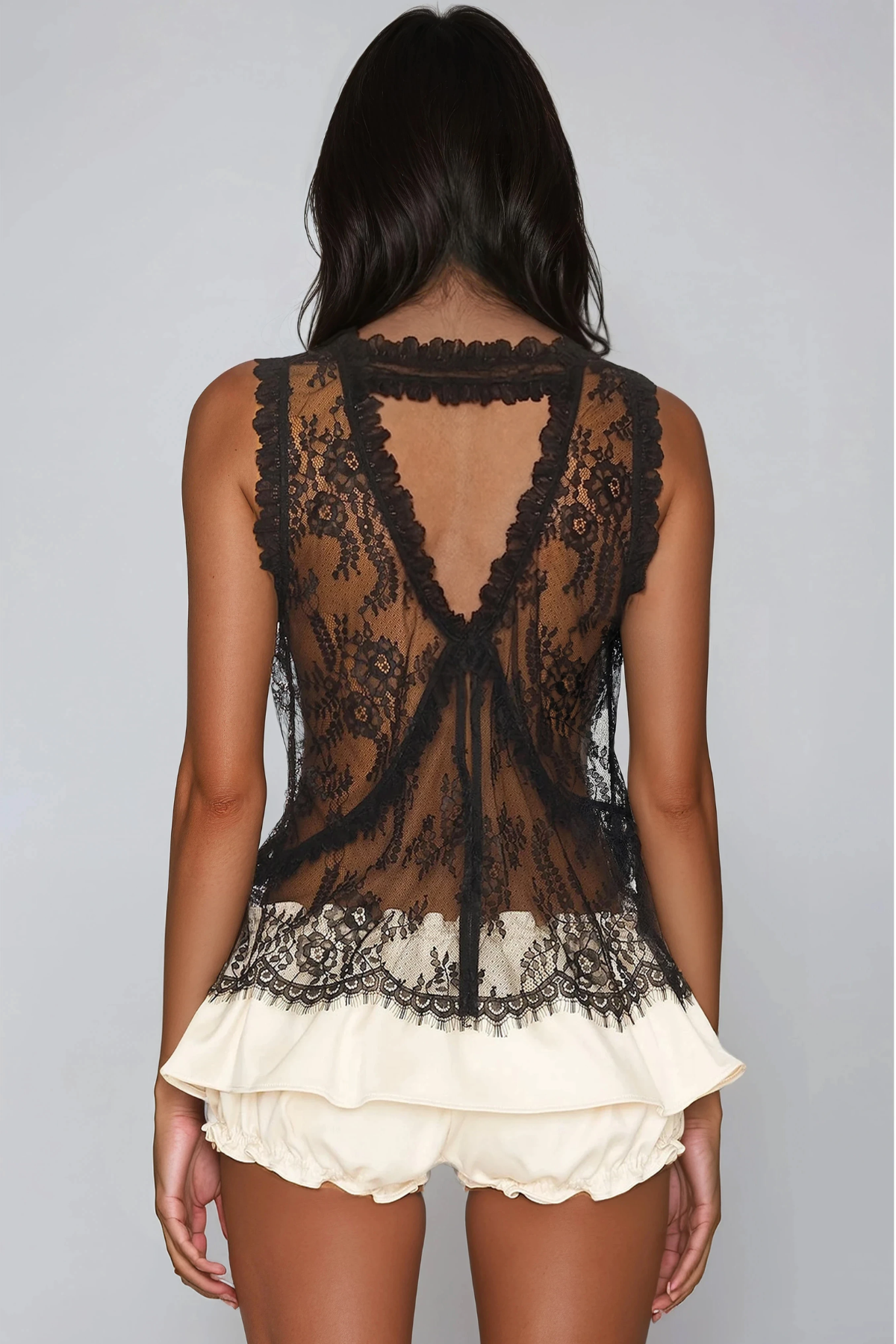 Fotini Sleeveless Lace Top
