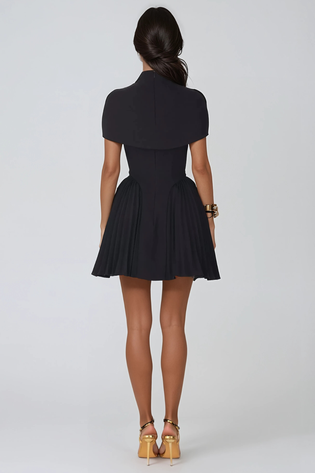 Fotios Two Piece Ruch Mini Dress