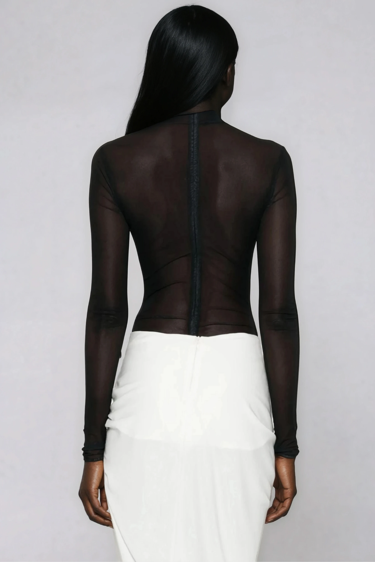 Fox  Mesh Feather Bodysuit