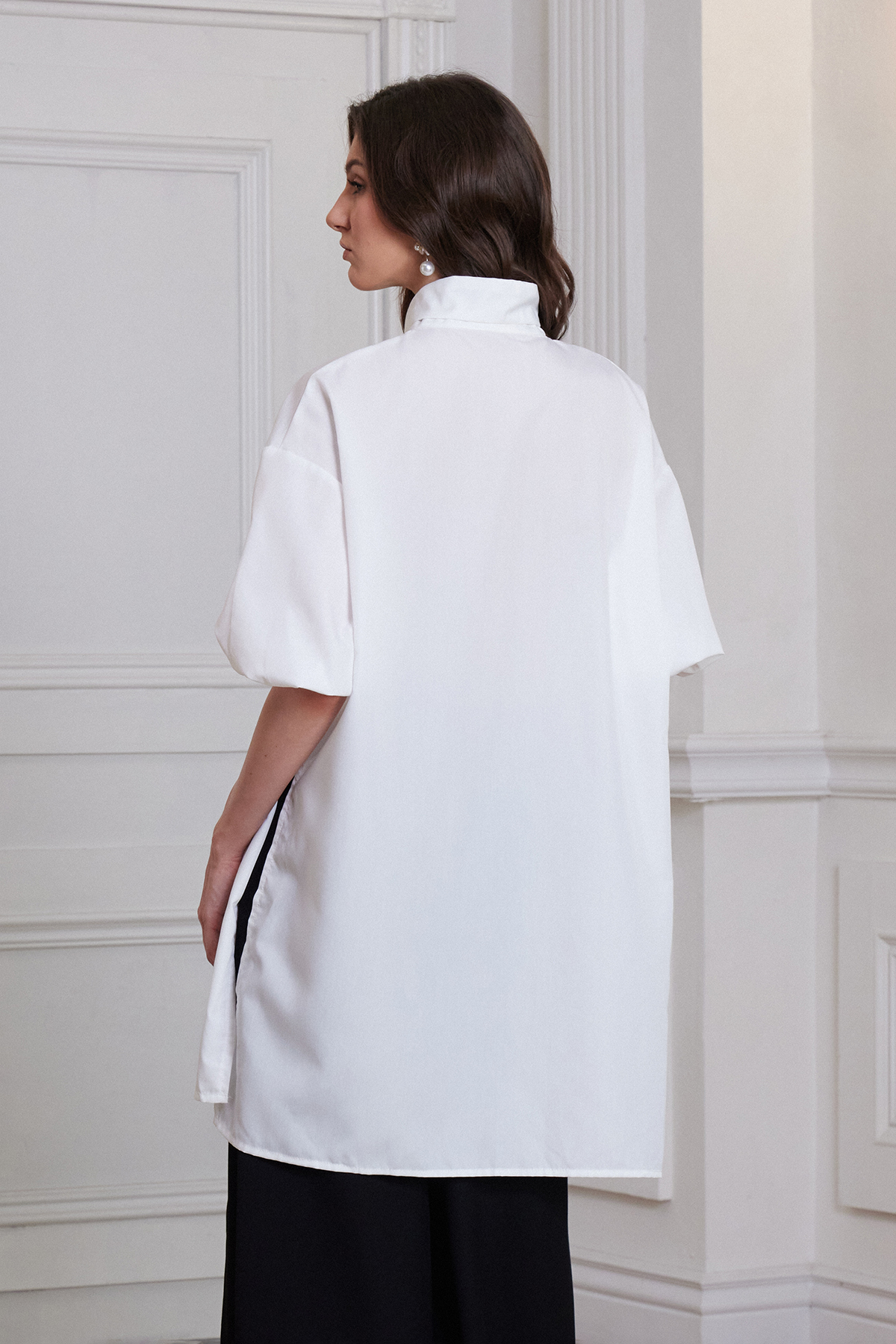 Franci Puff Sleeve Tie Up Top