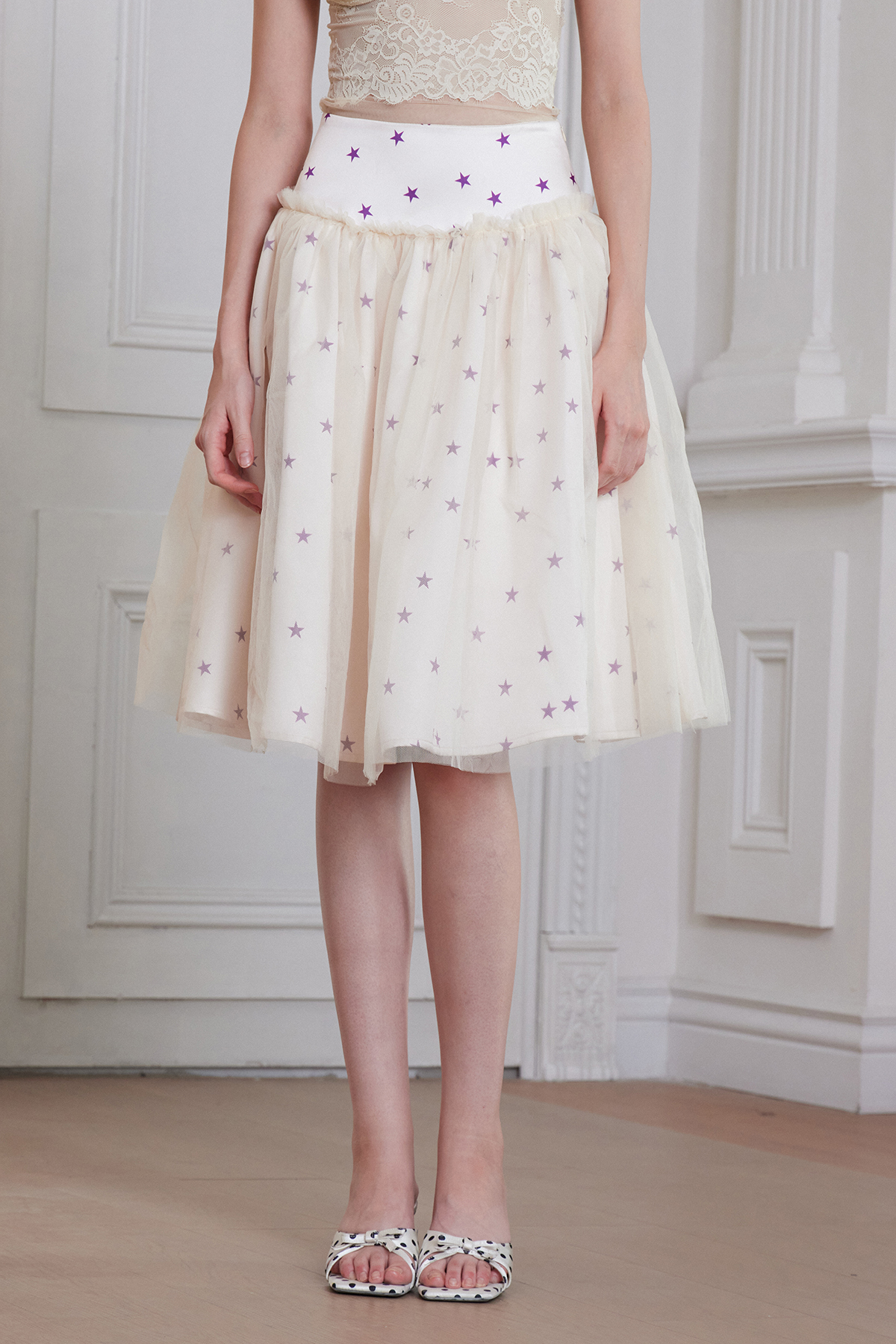 Francine Star Mesh Mini Skirt