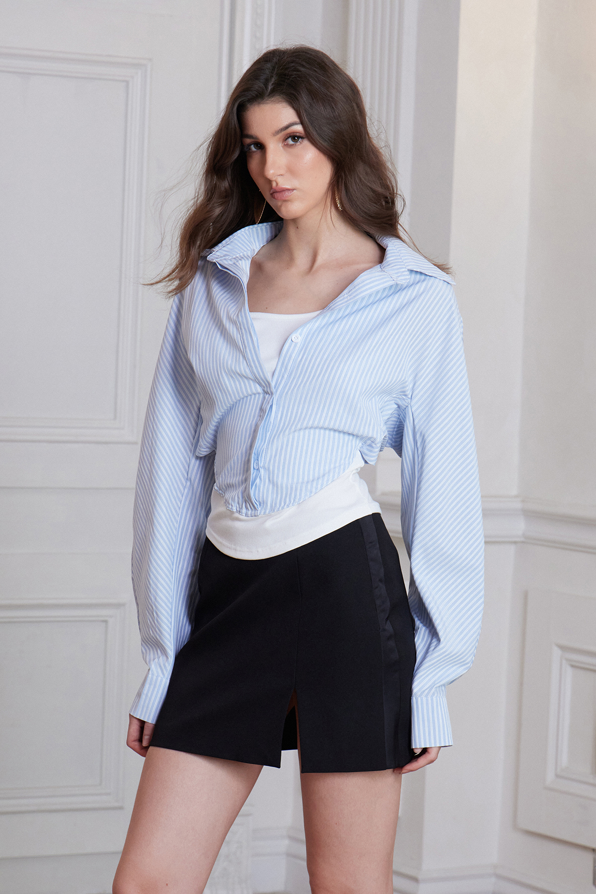 Frangag Deconstruct Stripe Shirt