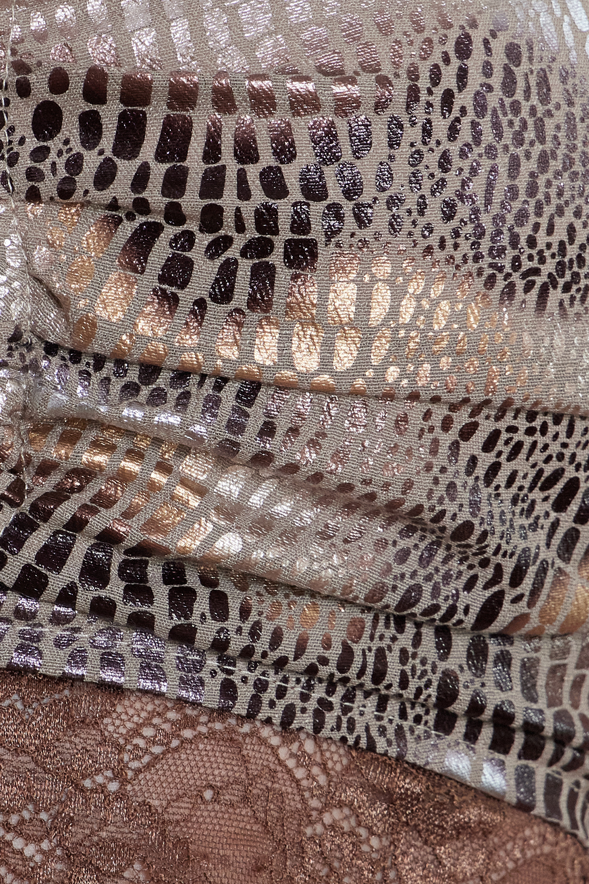 Franny Lace Deconstruct Metallic Skirt Set