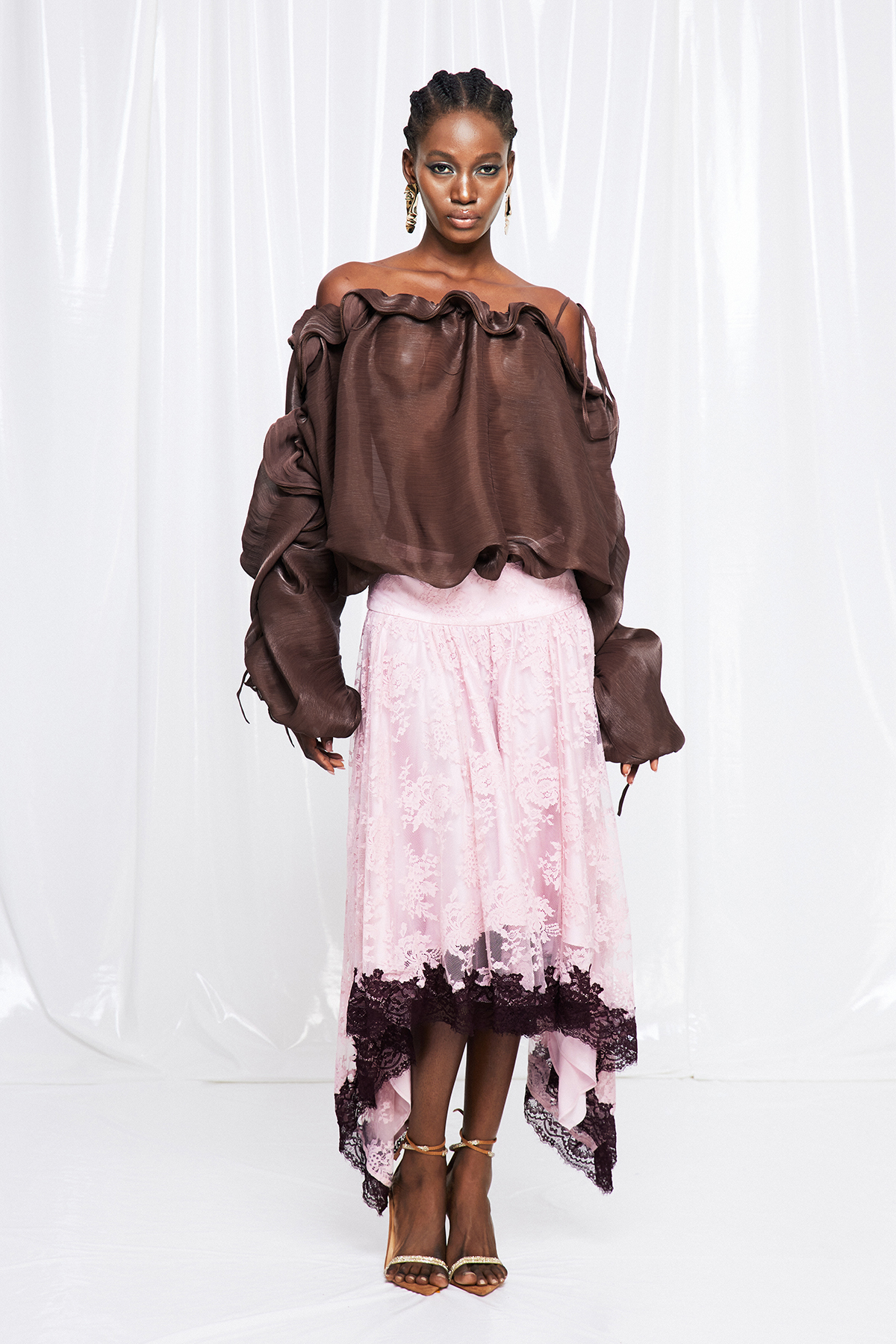 Frano Off Shoulder Ruffle Top